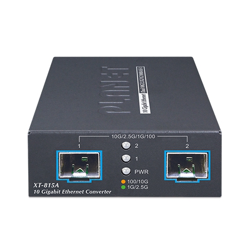 10G медиаконвертер 2xSFP+ > 10/5/2.5G BASE-T (неуправляемый) XT-815A - PLANET