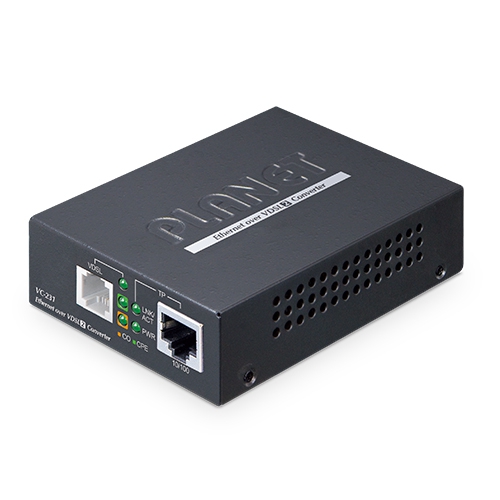 1-Port 10/100TX Ethernet to VDSL2 Converter