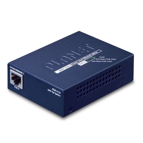 Single-Port 10/100/1000Mbps Ultra PoE Splitter (12V/19V/24V)