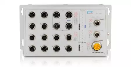 Промышленный управляемый EN50155 Ethernet коммутатор 12x10/100Base M12+4x GbE M12 with 12xPoE 120W (ITP-1204GTM-12PHE)