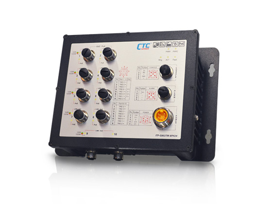 ITP-G802TM-8PH24 - Управляемый EN50155 PoE-коммутатор ITP-G802TM-8PH24 - Управляемый EN50155 PoE-коммутатор