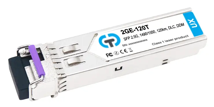 SFP модулі 2.5G WDM BiDi (одноволоконні, до 160 км)