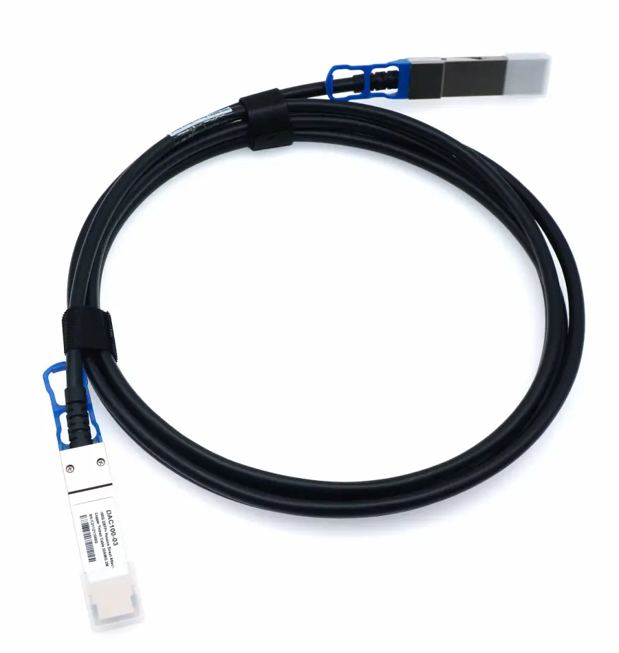 QSFP28 в QSFP28 DAC кабель (100G, пассивный, до 3 м)