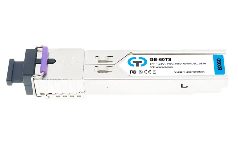 SFP модуль 1,25 Гбіт/с WDM 60 км