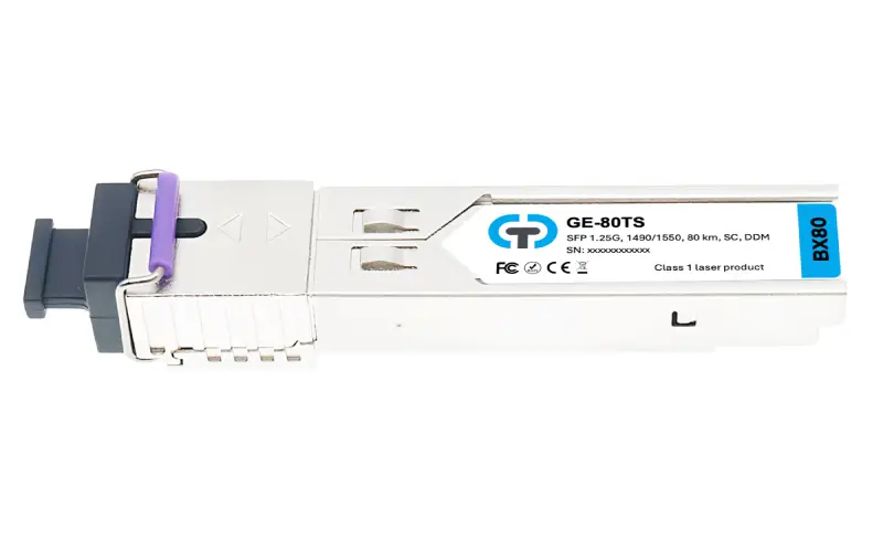 SFP модуль 1,25 Гбіт/с WDM 80 км