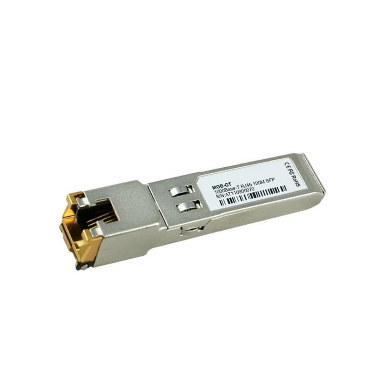 Мідний SFP Трансивер, RJ-45, 100м, 1.25Гб/с Мідний SFP Трансивер, RJ-45, 100м, 1.25Гб/с