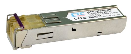 Industrial SFP Transceiver, BiDi, 20км, 155Мб/с Industrial SFP Transceiver, BiDi, 20км, 155Мб/с
