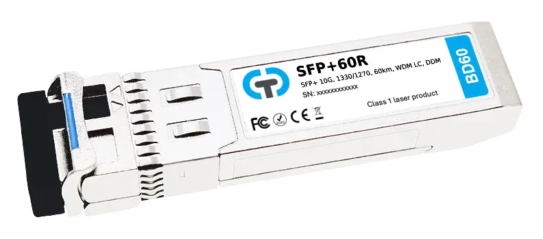 SFP+ модулі 10G WDM BiDi (одноволоконні, до 100 км)