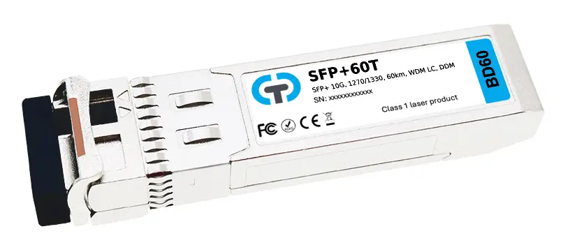 SFP+ модулі 10G WDM BiDi (одноволоконні, до 100 км)