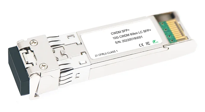 SFP+ модуль 10Гбит/с, CWDM, LC 80км SFP+ модуль 10Гбит/с, CWDM, LC 80км