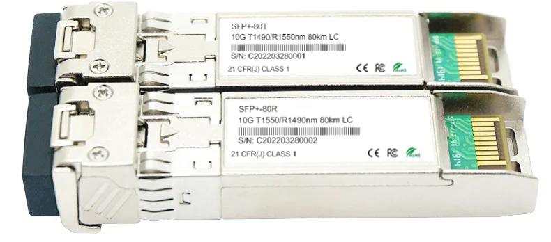 SFP+ модуль 10Гбит/с, BIDI 80км SFP+ модуль 10Гбит/с, BIDI 80км