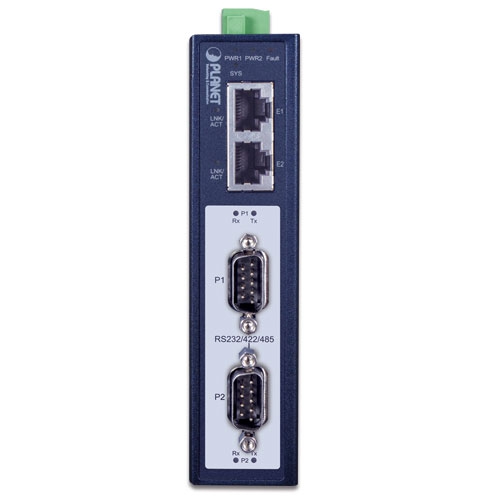 IMG-2200T - Промышленный 2-портовый шлюз RS232/422/485 Modbus