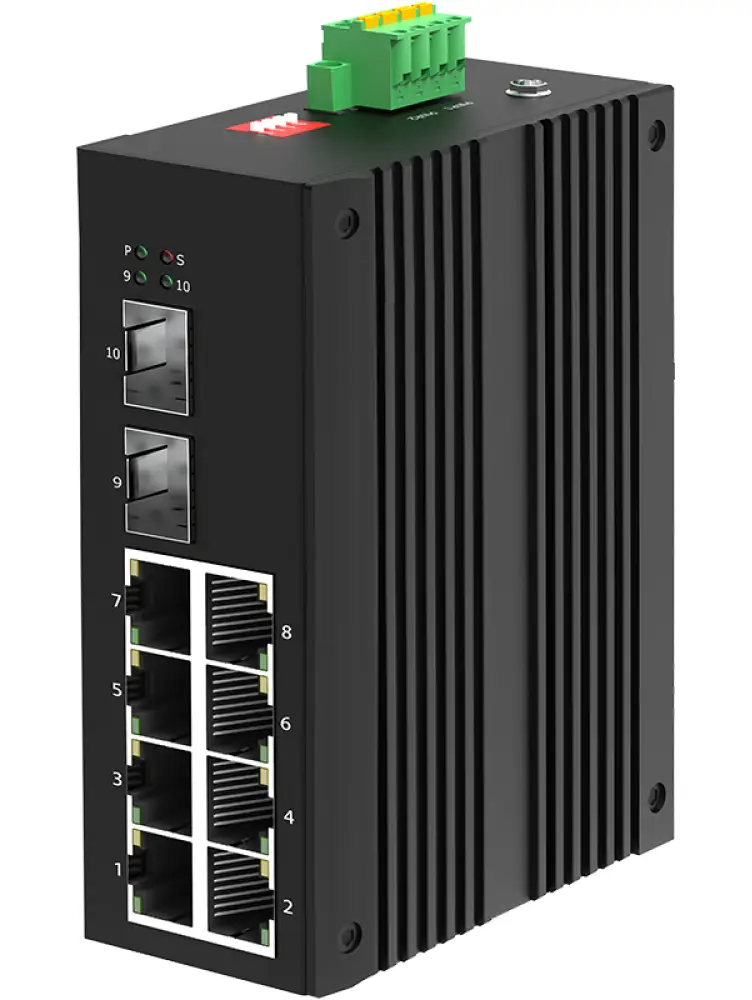 Промышленный PoE коммутатор 8xGE PoE + 2xSFP, 240Вт, DIN, -40~75°C, IGS-2SGX8PGT