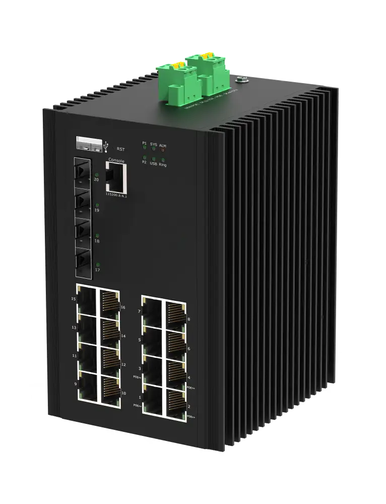 16×GE PoE + 4×SFP/SFP+ L2+ промышленный управляемый коммутатор DTC IGSX-M4SGX16PGT / IGSX-M4SGX16P+GT
