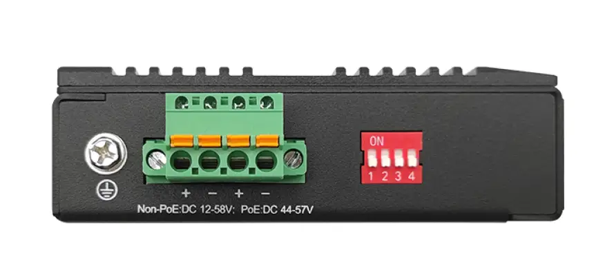 Промисловий PoE комутатор IFS-1FX4PTX, 4x10/100Base-TX PoE + 1x100Base-FX SFP