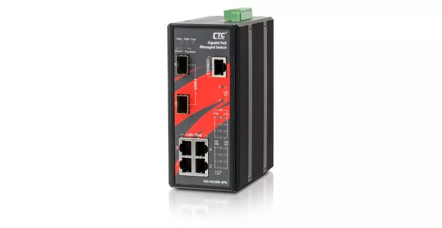 IGS-402SM-4PU - Промышленный управляемый гигабитный коммутатор PoE IGS-402SM-4PU - Промышленный управляемый гигабитный коммутатор PoE