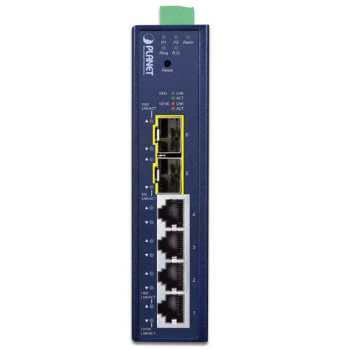 IGS-4215-4T2S - Industrial L2/L4 4-Port 10/100/1000T + 2-Port 100/1000X SFP