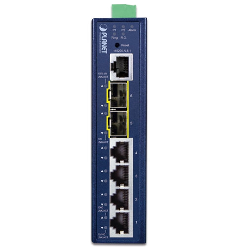 IGS-5225-4T2S - L2+ Industrial 4-Port 10/100/1000T + 2-Port 1G/2.5G SFP