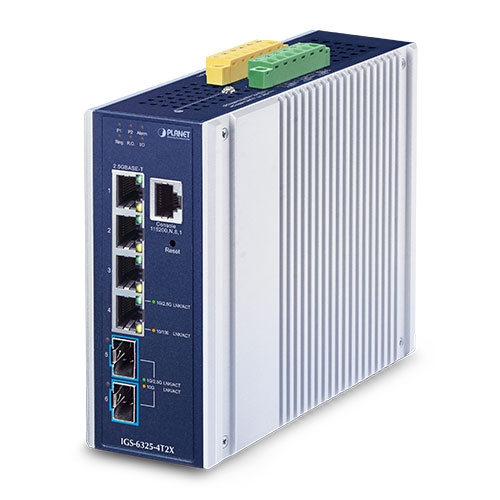 IGS-6325-4T2X - Industrial Layer 3 4-Port 2.5GBASE-T + 2-Port 10GBASE-X SFP+ IGS-6325-4T2X - Industrial Layer 3 4-Port 2.5GBASE-T + 2-Port 10GBASE-X SFP+