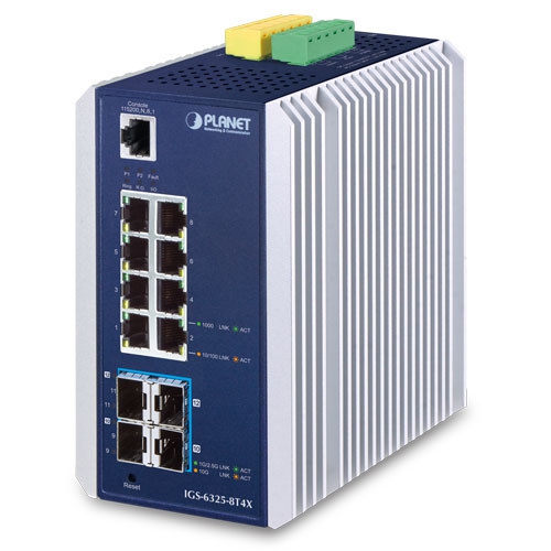 IGS-6325-8T4X -Industrial L3 8-Port 10/100/1000T + 4-Port 10G SFP+ IGS-6325-8T4X -Industrial L3 8-Port 10/100/1000T + 4-Port 10G SFP+