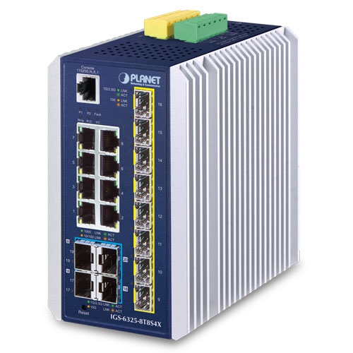 IGS-6325-8T8S4X - Industrial L3 8-Port 10/100/1000T + 8-Port 1G/2.5G SFP + 4-Port 10G SFP+ IGS-6325-8T8S4X - Industrial L3 8-Port 10/100/1000T + 8-Port 1G/2.5G SFP + 4-Port 10G SFP+