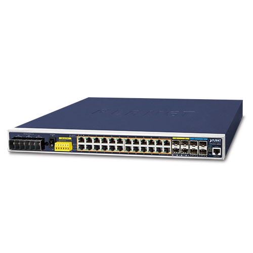 Промышленный 24-портовый 10/100/1000T-802.3at PoE + 4-портовый 10G SFP+ управляемый Ethernet-коммутатор L3 - IGS-6325-24P4X Промышленный 24-портовый 10/100/1000T-802.3at PoE + 4-портовый 10G SFP+ управляемый Ethernet-коммутатор L3 - IGS-6325-24P4X