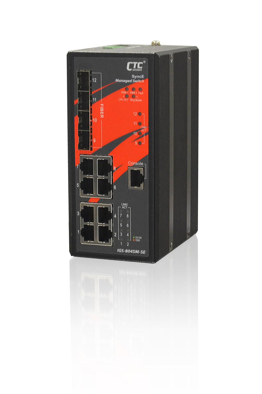 IGS-804SM - Промышленный керований GbE коммутатор IGS-804SM - Промышленный керований GbE коммутатор