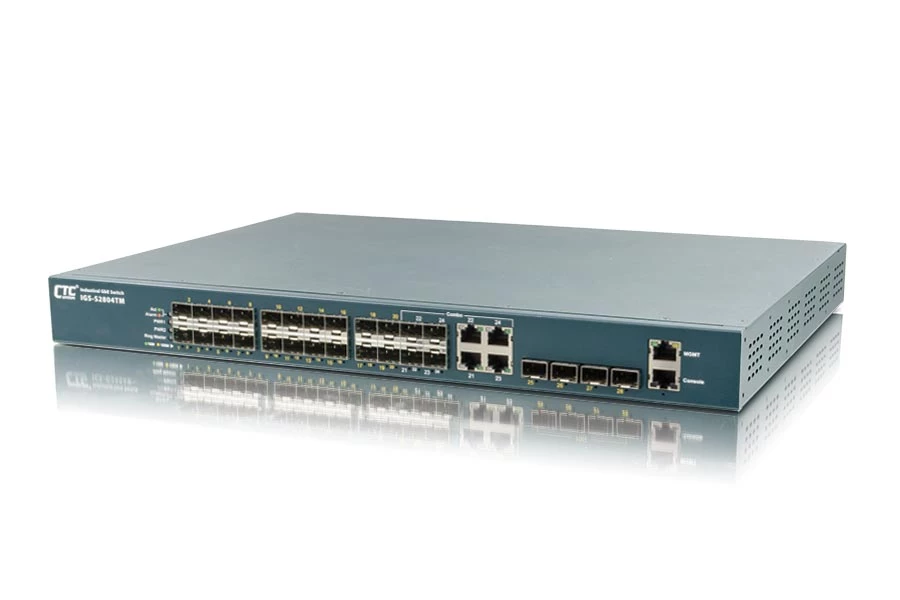 IGS-S2804GTM Промышленный управляемый Gigabit Ethernet коммутатор (28x 100/1000Base SFP + 4x GbE Combo RJ45/SFP) IGS-S2804GTM Промышленный управляемый Gigabit Ethernet коммутатор (28x 100/1000Base SFP + 4x GbE Combo RJ45/SFP)