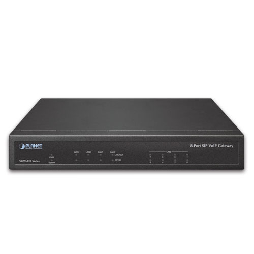 8-портовый SIP VoIP шлюз (8 FXS) - VGW-820FS