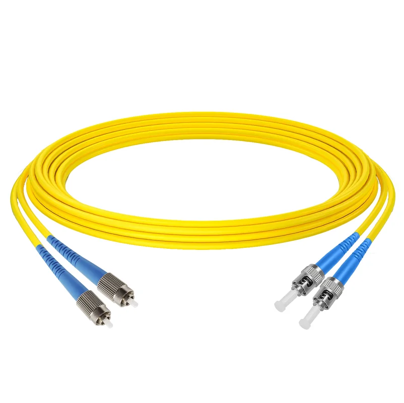 Оптичний патчкорд FC/UPC - ST/UPC, одномод G.652D, дуплекс 2,8 мм. LSZH