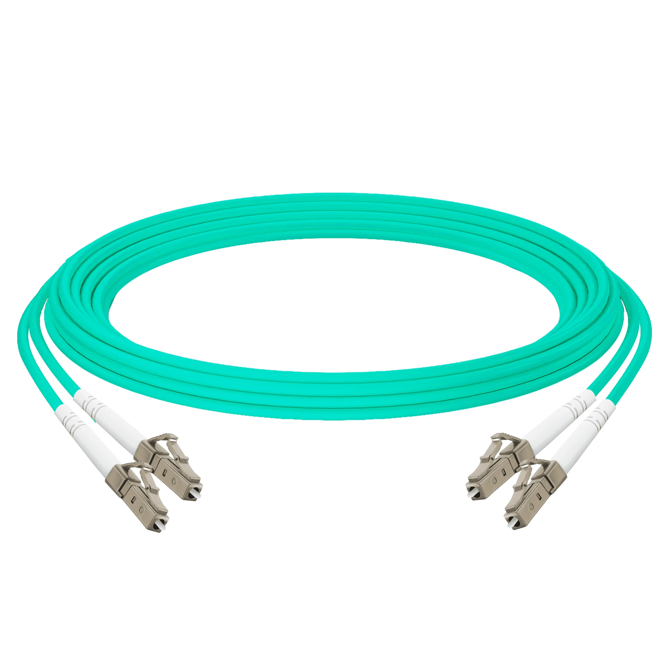 Оптический патчкорд LC/PC - LC/PC, многомод OM1, дуплекс 2,8 мм. LSZH
