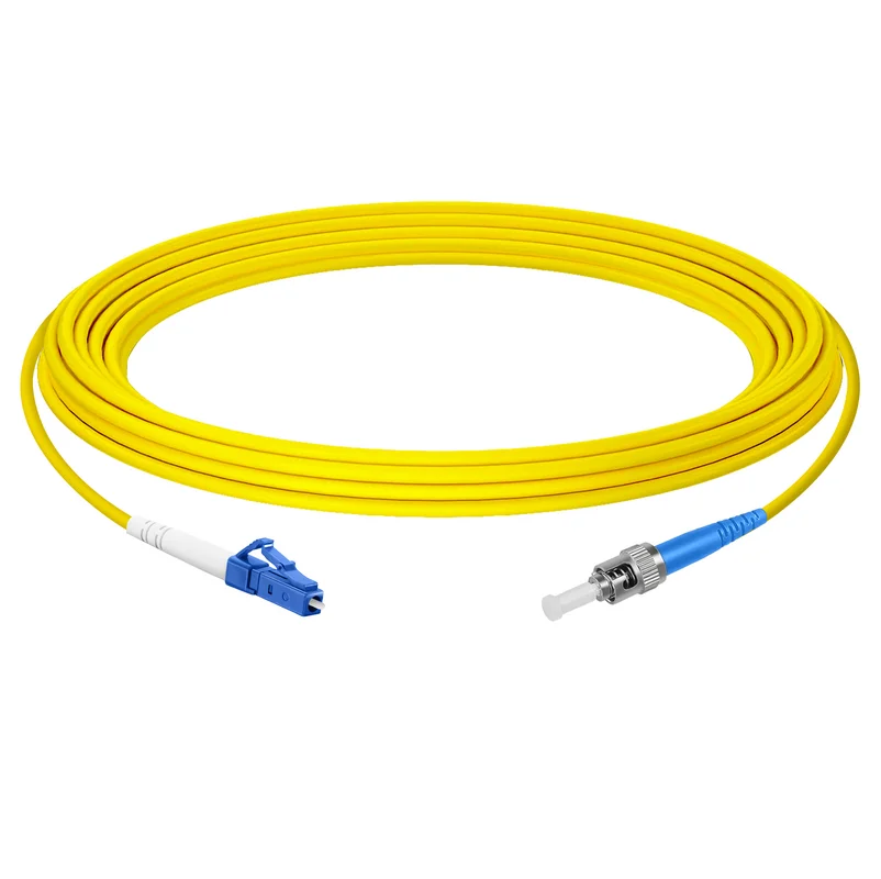Оптический патчкорд LC/UPC - ST/UPC, одномод G.652D, симплекс 2,8 мм. LSZH
