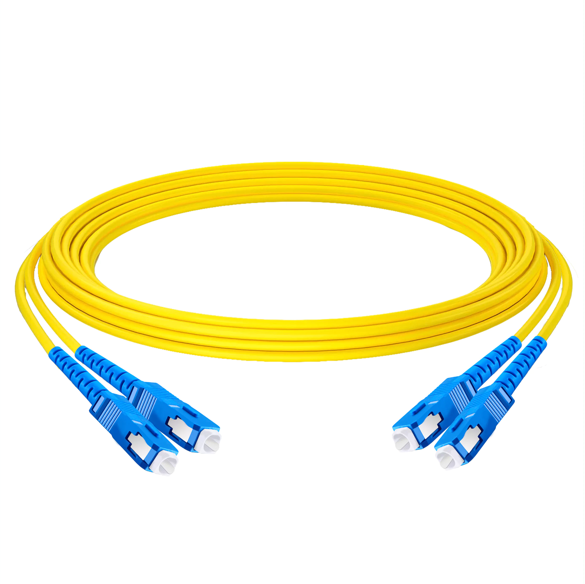 Оптичний патчкорд SC/UPC - SC/UPC, одномод G.652D, дуплекс 2,8 мм. LSZH