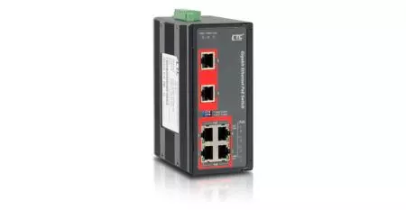 IGS-600-4PH24 Неуправляемый гигабитный Ethernet коммутатор на 6 портов, 4xPoE,(120W)