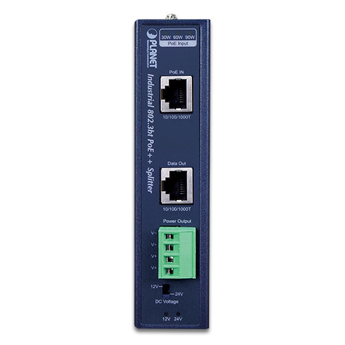 Промисловий однопортовий 10/100/1000 Мбіт/с 802.3bt PoE++ розгалужувач - IPOE-173S