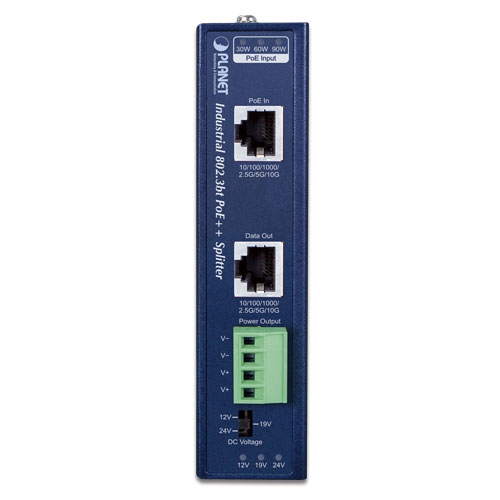 Промисловий однопортовий 10 Гбіт/с 802.3bt PoE++ розгалужувач - IPOE-176S