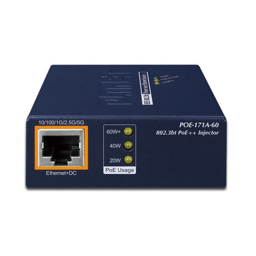 POE-171A-60 - Single-Port Multi-Gigabit 802.3bt PoE++ Injector (60 Watts)