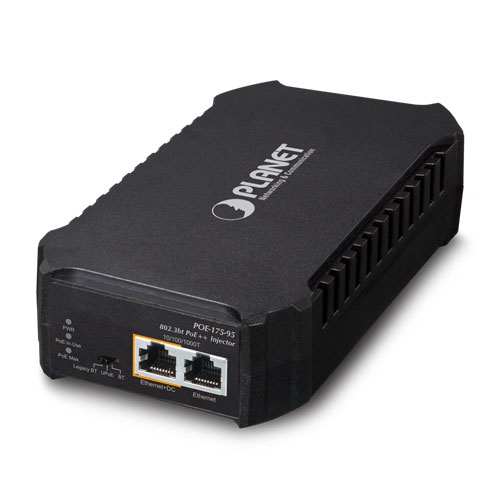 POE-175-95 - One-Port 10/100/1000Mbps 802.3bt PoE++ Injector POE-175-95 - One-Port 10/100/1000Mbps 802.3bt PoE++ Injector