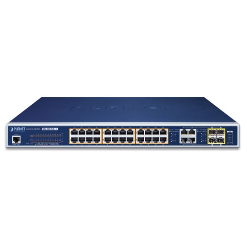 GS-4210-24UP4C - 24-Port 10/100/1000T 802.3bt PoE++ plus 4-Port Gigabit TP/SFP