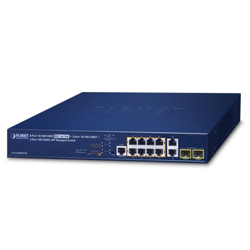 GS-5220-8P2T2S - L2+ 8-Port 10/100/1000T 802.3at PoE + 2-Port 10/100/1000T + 2-Port 100/1000X GS-5220-8P2T2S - L2+ 8-Port 10/100/1000T 802.3at PoE + 2-Port 10/100/1000T + 2-Port 100/1000X