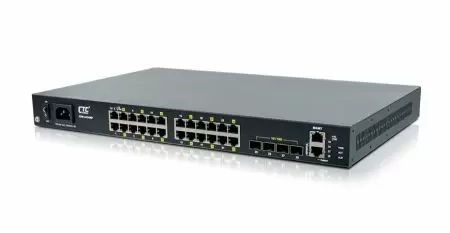 GSW-4424MP -  Управляемый коммутатор PoE+ L2+ 24x1000Base-T + 4x1G/10G SFP+ (450Вт) GSW-4424MP -  Управляемый коммутатор PoE+ L2+ 24x1000Base-T + 4x1G/10G SFP+ (450Вт)