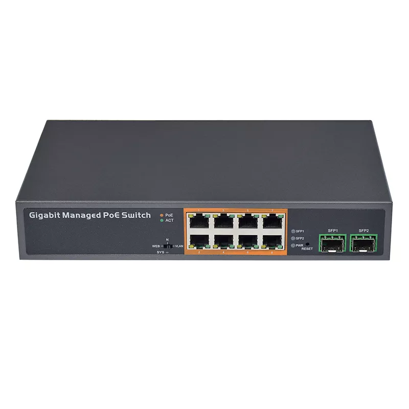 SWP0802GD 8-портовый PoE 150W сетевой коммутатор