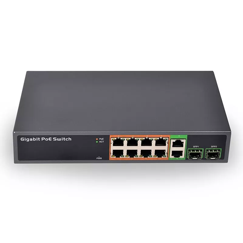 SWP1008GSR 8-портовый PoE сетевой коммутатор