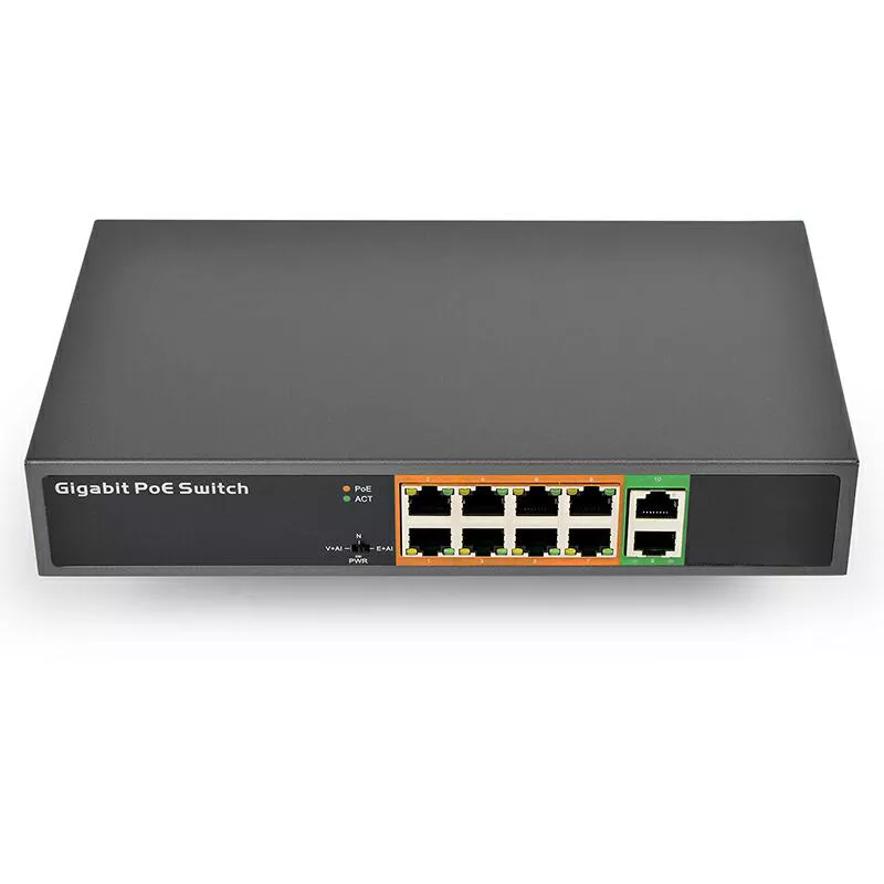 PSE1008G 8-портовый PoE 150W сетевой коммутатор
