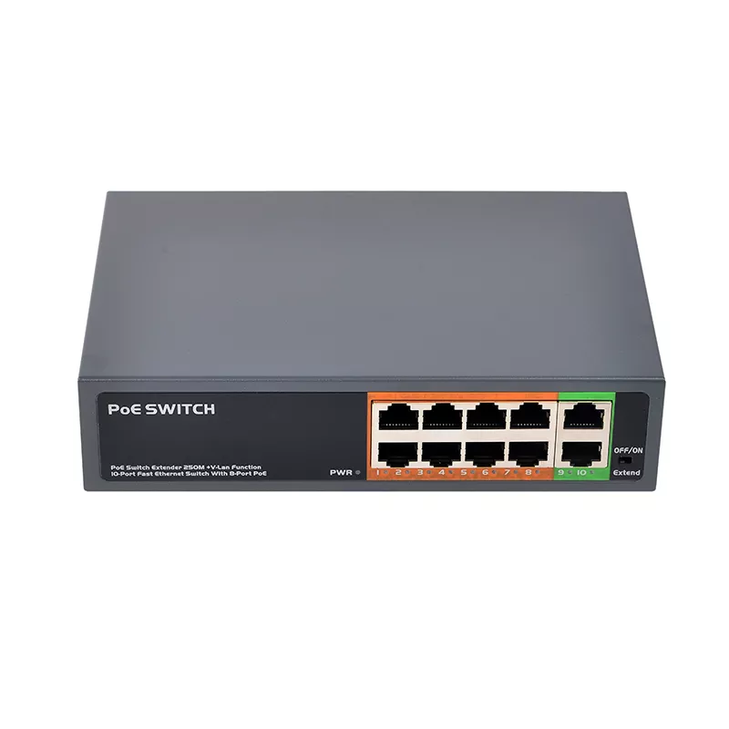 SWP108EX 8-портовий 96W PoE мережевий комутатор