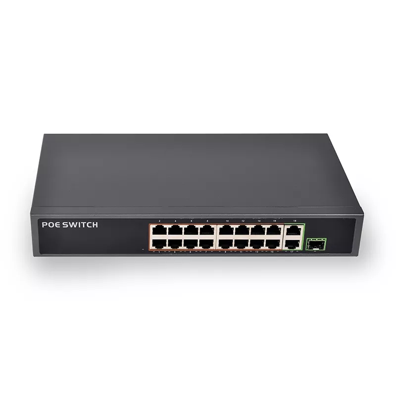 SWP1816GSR 150W/250W 16x100Мб PoE коммутатор с 2TP+1x1G SFP uplink