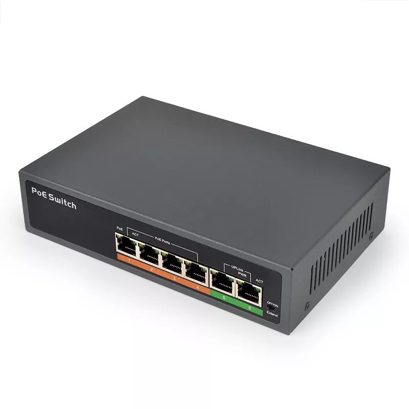 SWP604EX 4-портовый 65W PoE сетевой коммутатор SWP604EX 4-портовый 65W PoE сетевой коммутатор