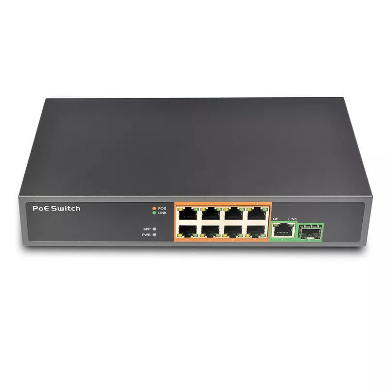SWP908GS 8-портовый 150W PoE сетевой коммутатор