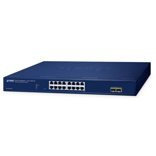 GS-2210-16T2S - 16-Port 10/100/1000T + 2-Port 1000X SFP GS-2210-16T2S - 16-Port 10/100/1000T + 2-Port 1000X SFP