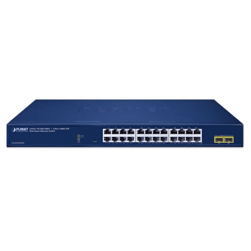GS-2210-24T2S - 24-Port 10/100/1000T + 2-Port 1000X SF